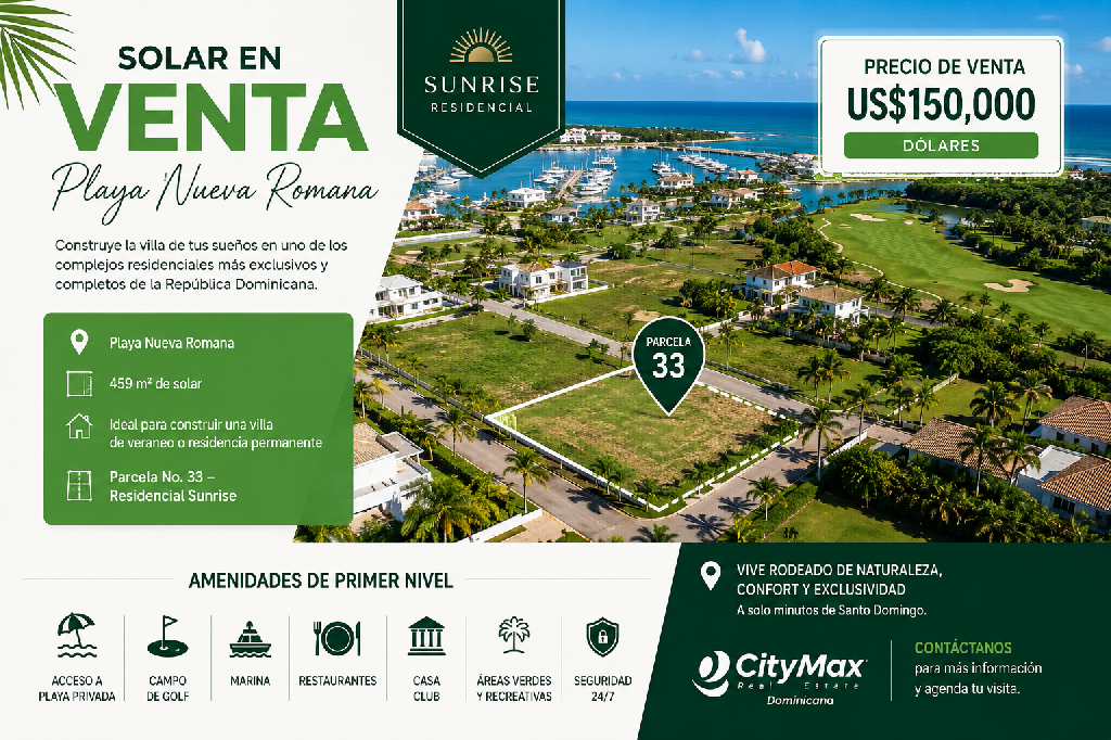 Lot for Sale in Playa Nueva Romana Foto 7318398-1.jpg