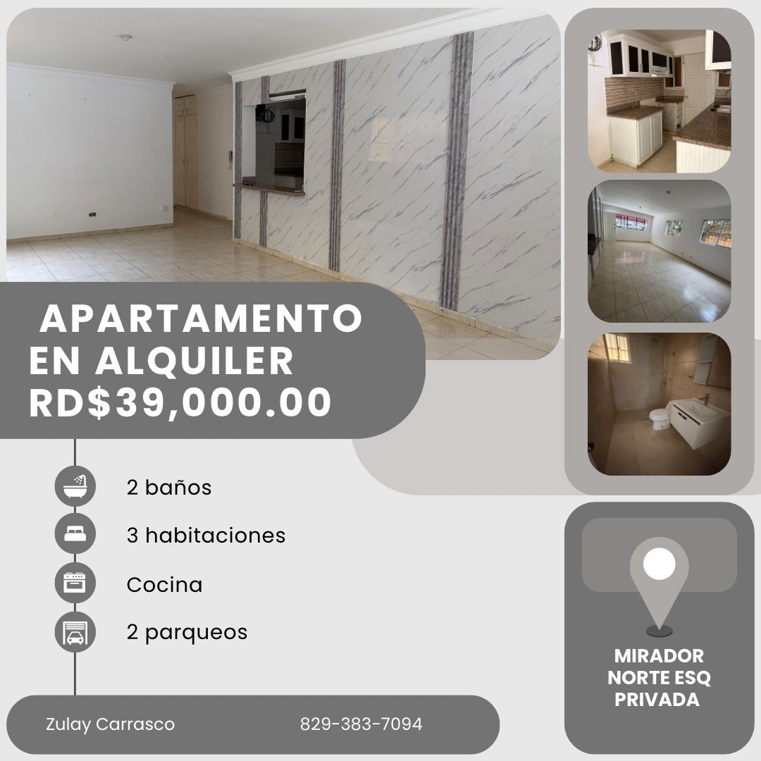 APARTAMENTO EN ALQUILER – MIRADOR NORTE próximo a La Privada Av. 27 de Foto 7319567-1.jpg