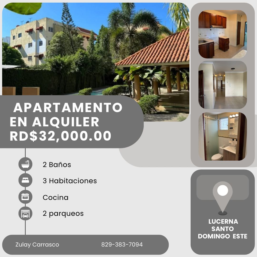 SE RENTA APARTAMENTO EN LUCERNA SANTO DOMINGO ESTE  Foto 7319651-1.jpg