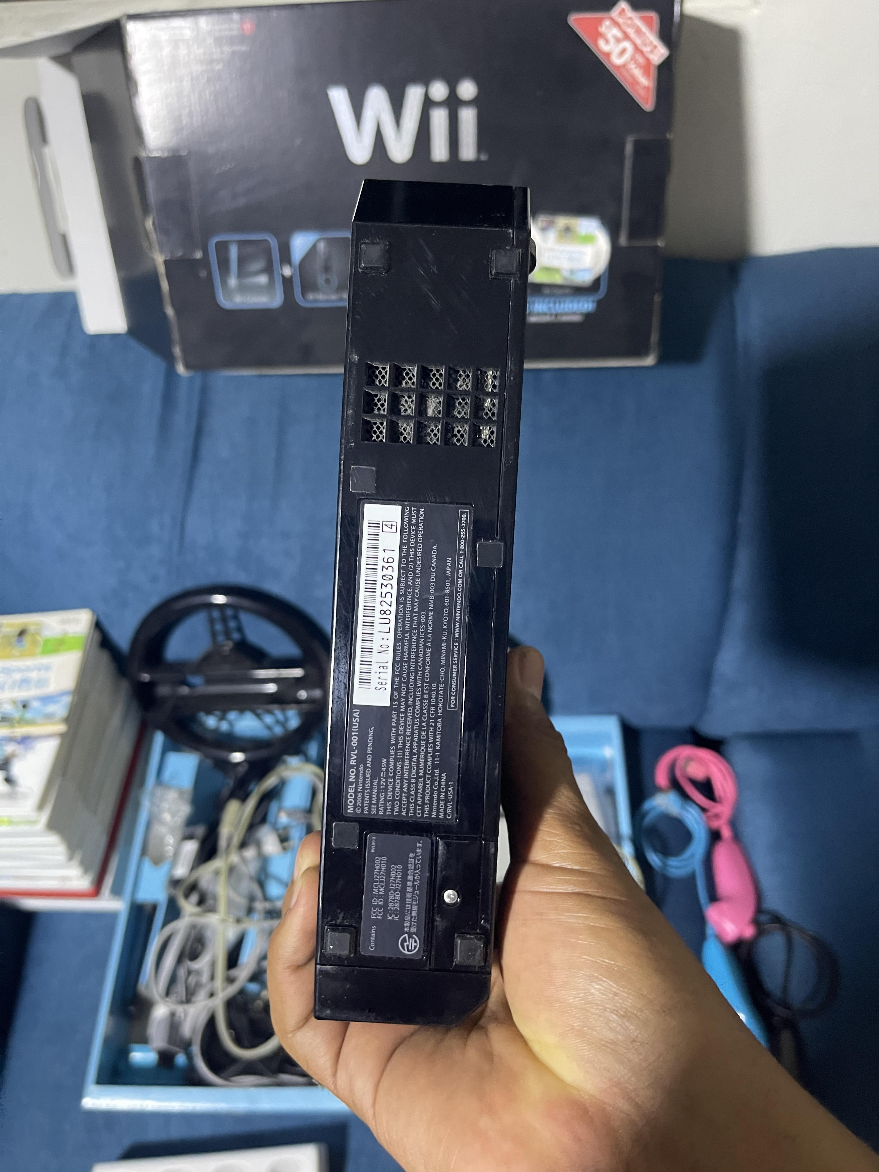 Nintendo Wii Negra Modelo RVL-001 Foto 7319749-8.jpg