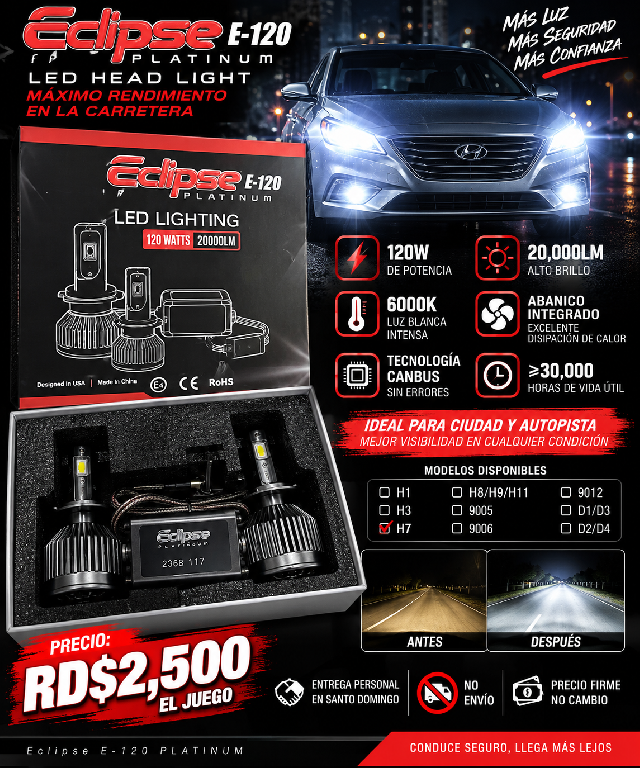 ???? LUCES LED ECLIPSE E-120 PLATINUM H7 – 120W ???? Foto 7320040-1.jpg