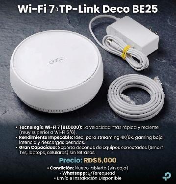 Wi-Fi 7 Router Punto de Acceso TP-Link Deco  Foto 7320269-1.jpg