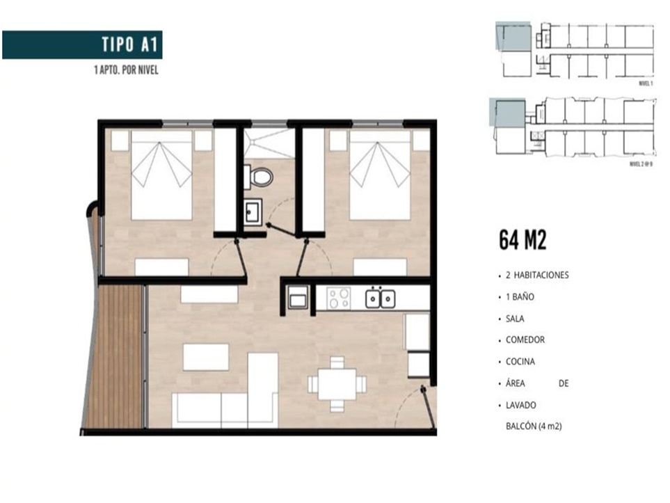 VENDO 4 APTOS EN PROYECTO HAMACA GARDEN RESIDENCES BOCA CHICA 2 HABS.  Foto 7320726-9.jpg