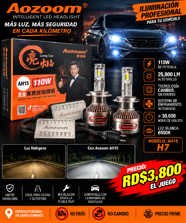 AOZOOM AH15 H7 LED – ALTA POTENCIA Foto 7320803-1.jpg