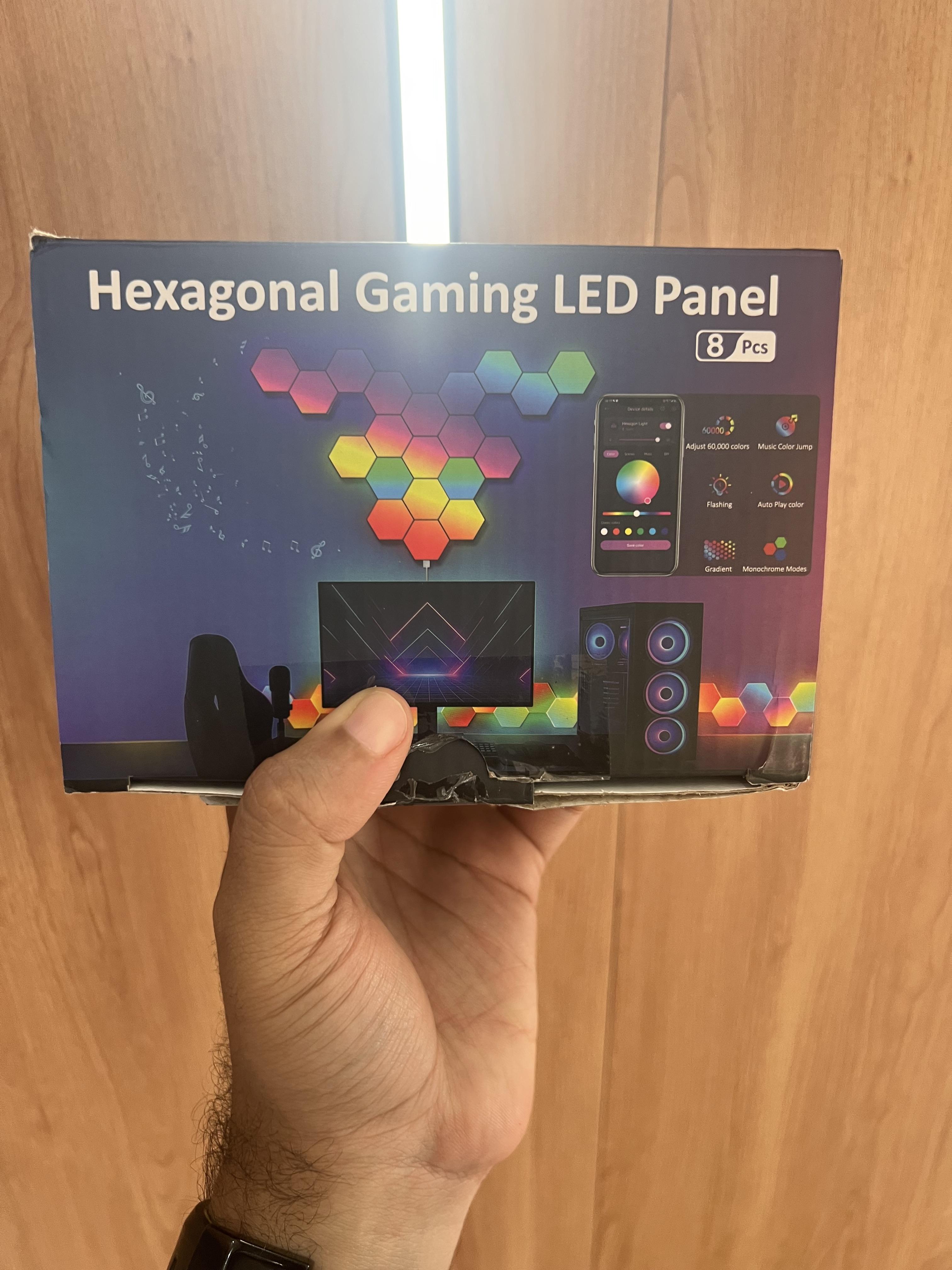 Luces led hexagonal gamer Foto 7320815-4.jpg