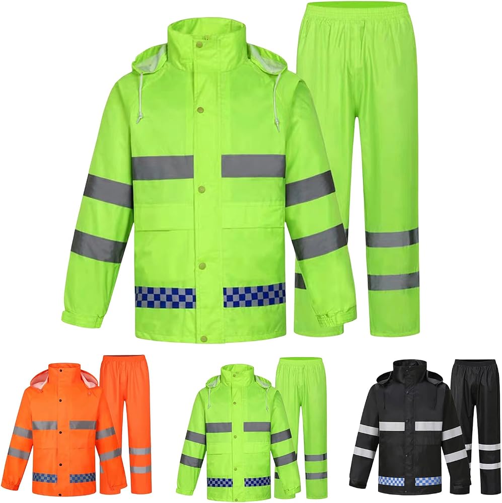 poncho traje de lluvia de seguridad de alta visibilidad  Foto 7321344-1.jpg