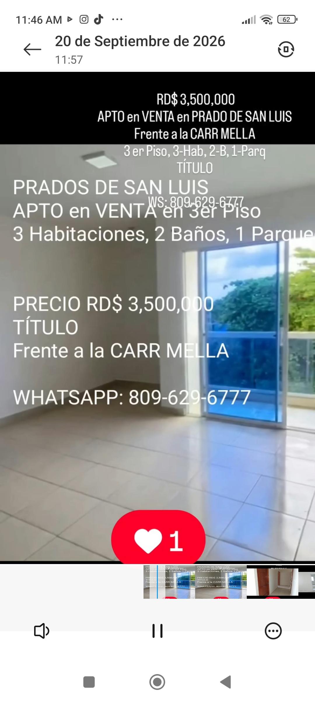 En LOS PRADOS de SAN LUIS APTO en VENTA 3er piso 3-Hab 2-B 1-Parq TTUL Foto 7321682-1.jpg