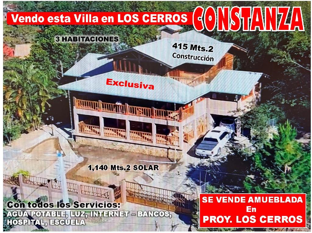 Vendo Exclusiva Villa en CONSTANZA Proyecto Los Cerros 3 HABS. 415 Mts Foto 7321786-1.jpg