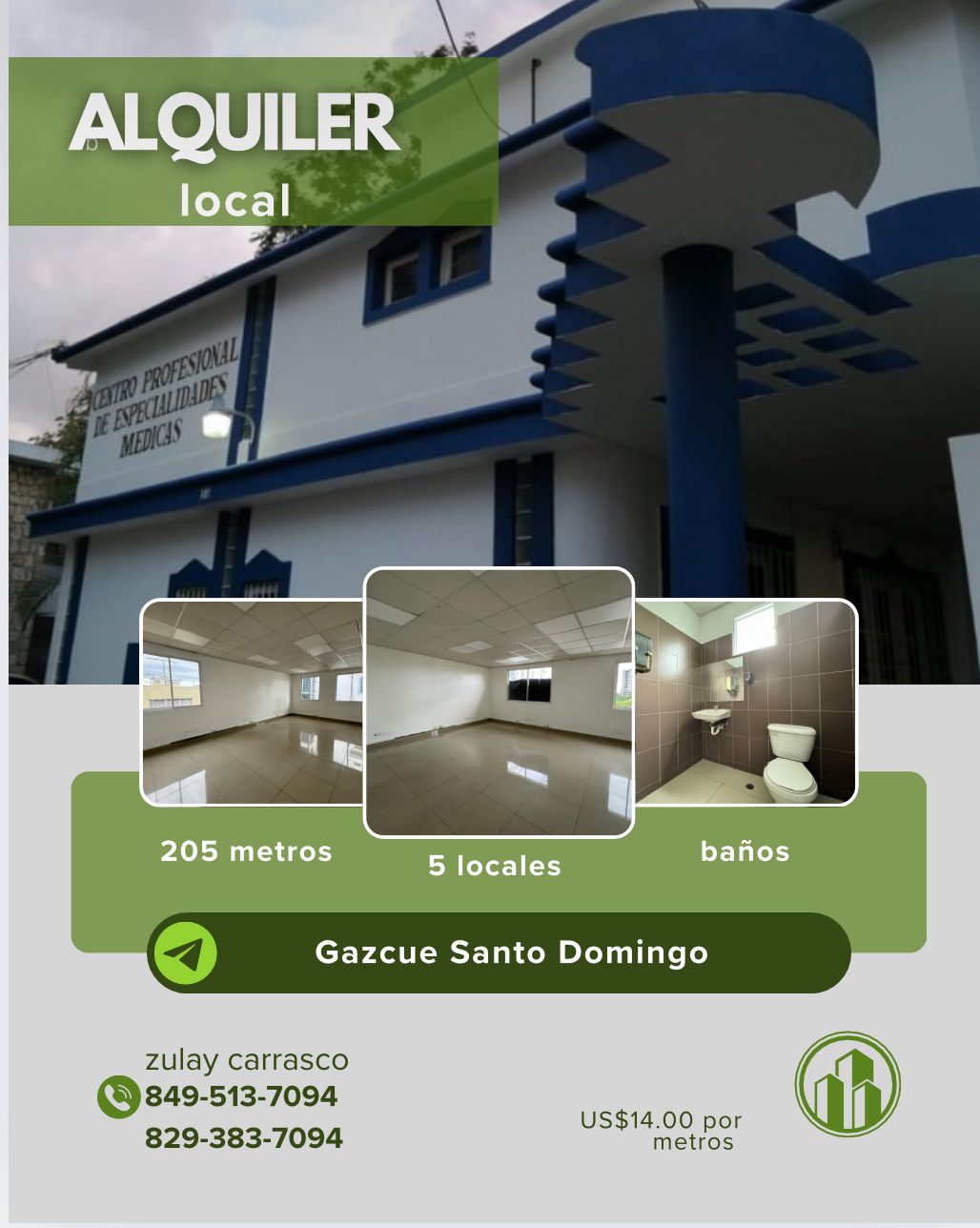 LOCAL EN ALQUILER – GAZCUE SANTO DOMINGO  Foto 7322435-1.jpg