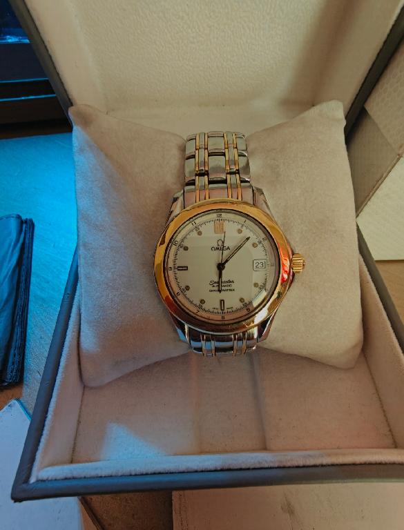 Vendo Omega Seamaster 18K SS 1995 mantenimiento al día papeles y caja  Foto 7322476-1.jpg