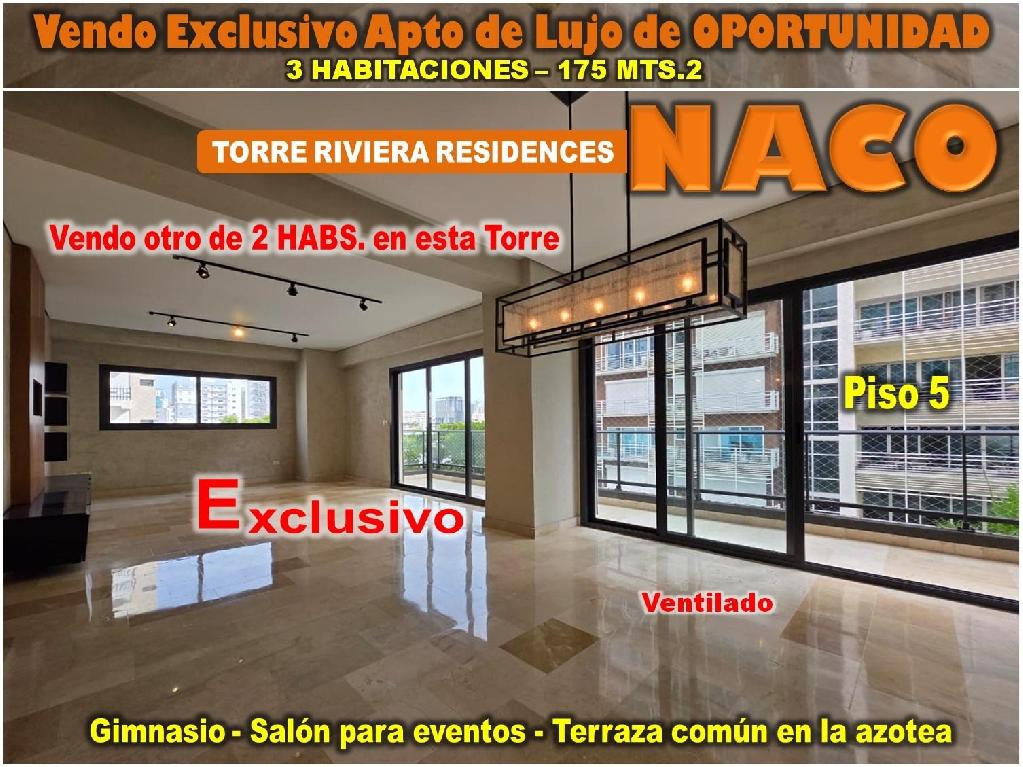 Vendo Exclusivo Apto de Lujo en NACO 3 HABS. 175 Mts.2 piso 5 Foto 7322556-1.jpg