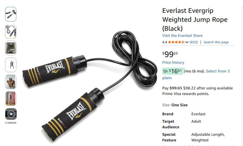 Cuerda de Saltar con Peso Everlast Evergrip  Foto 7322714-3.jpg