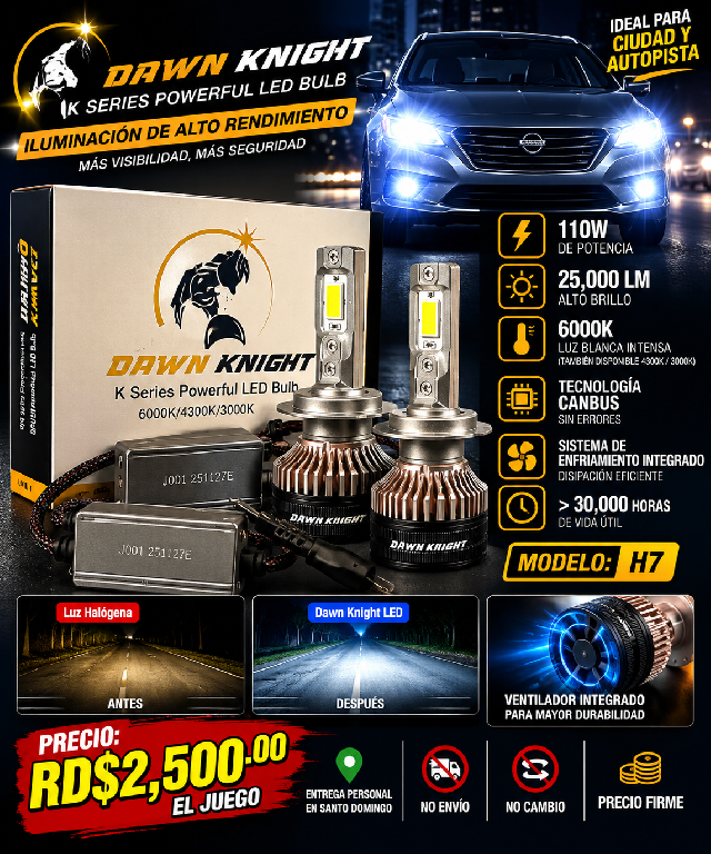 LUCES LED DAWN KNIGHT K7C H7 – 110W  Foto 7322813-1.jpg