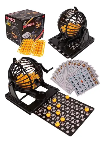 Juego Mesa Bingo Baloto Maquina Balotera Bandeja Familia Foto 7323219-1.jpg