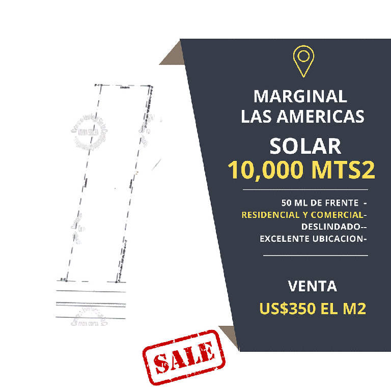 Solar / Terreno en venta — Av. Marginal Las Américas Santo Domingo Est Foto 7323430-1.jpg