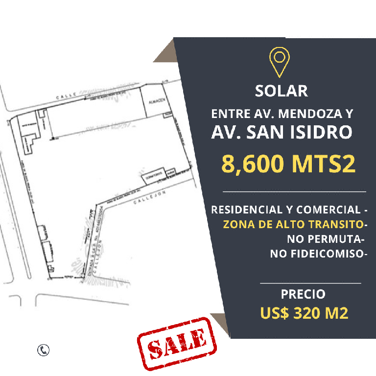 Solar-Terreno venta Carretera Mendoza San Isidro. Foto 7323431-1.jpg