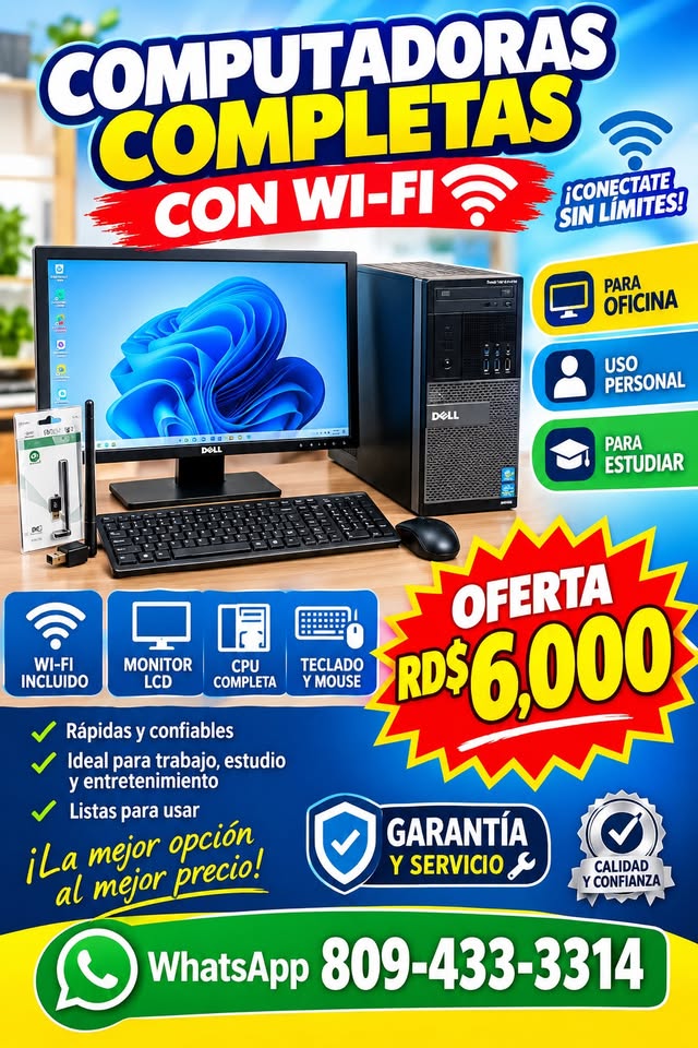 COMPUTADORAS COMPLETAS CON WI-FI Foto 7323894-1.jpg
