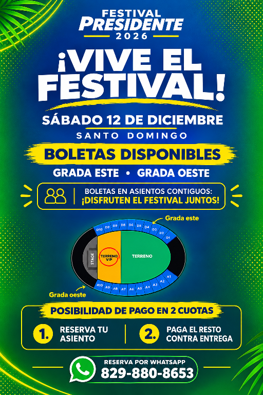 Boleta Ticket Entrada Festival Presidente Sábado 12 Foto 7324078-3.jpg