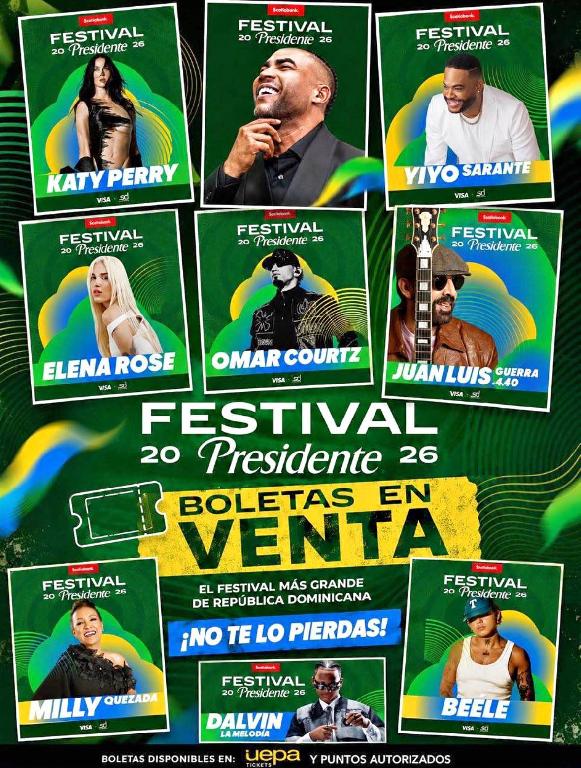 Billetes Boletos Tickets Festibal Presidente 2026 Foto 7324079-1.jpg