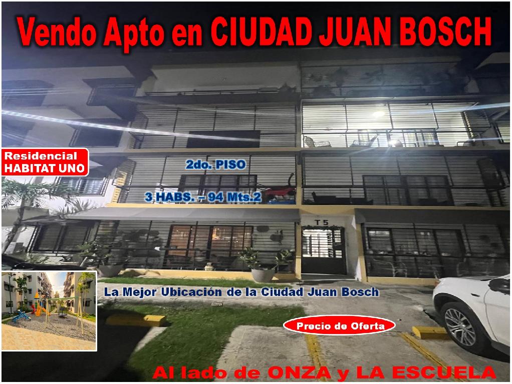 Vendo Apto en OFERTA en CIUDAD JUAN BOSH 3 HABS. 94 Mts.2 Res. HABITAT Foto 7324359-1.jpg