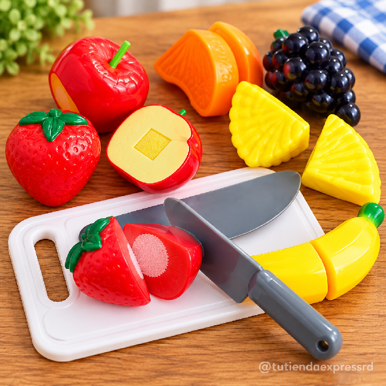 Juego Educativo de Frutas para Cortar con Velcro – 12 Piezas Foto 7324661-2.jpg